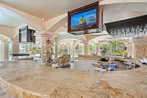 Poolside bar