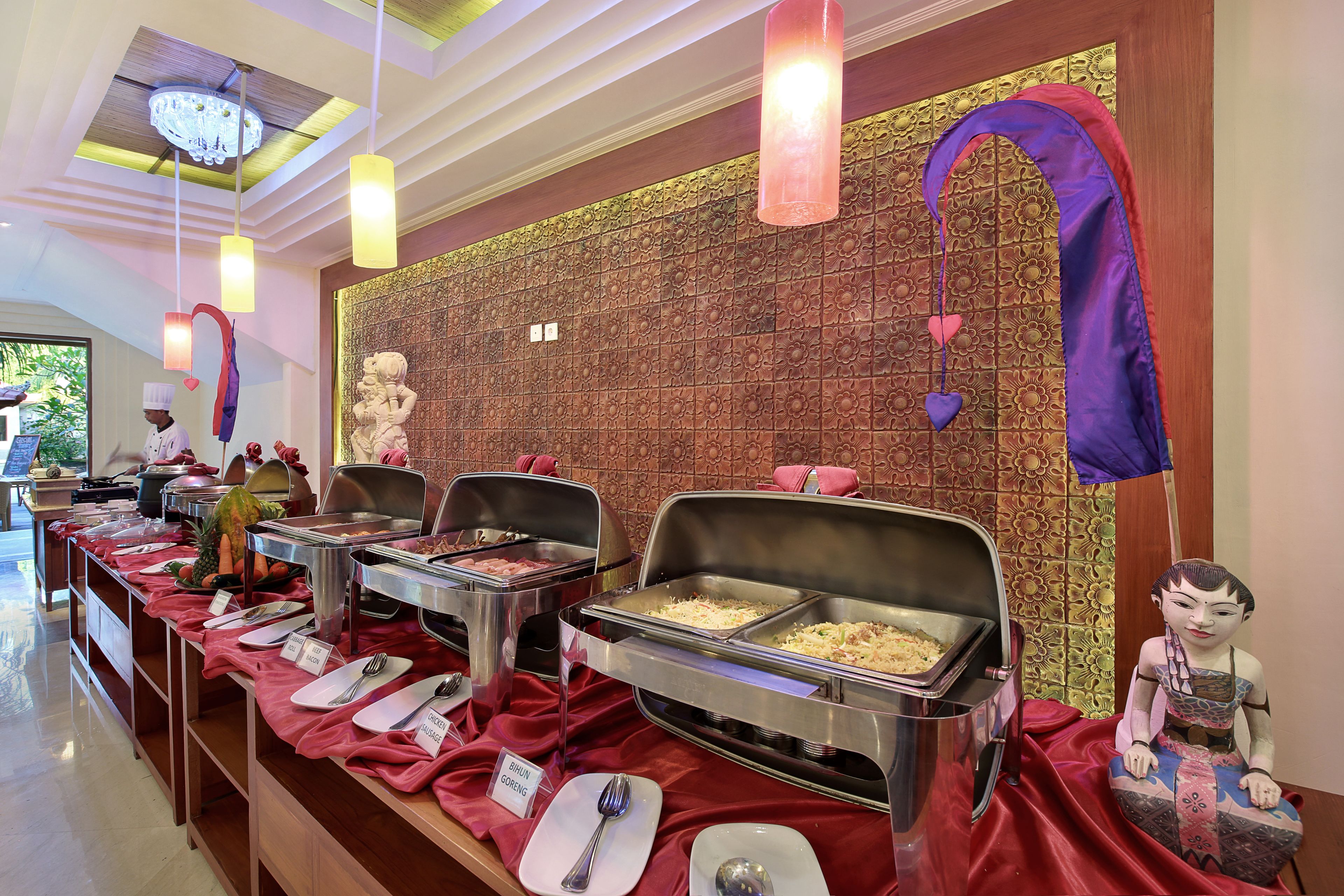 daily buffet breakfast (idr 175000 per person)
