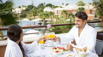 Romantische suite | Uitzicht vanaf balkon