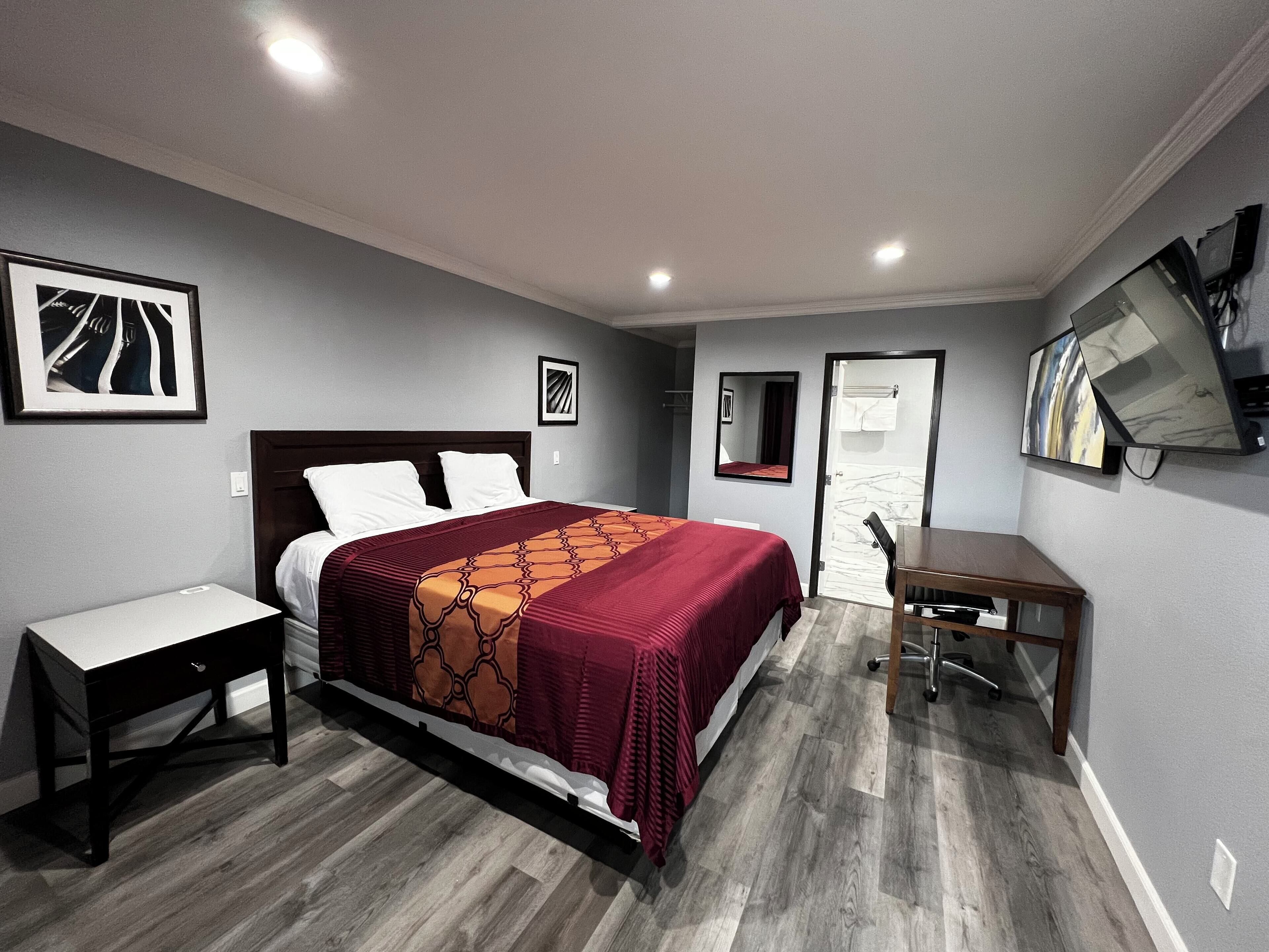 豪華單人房 | 書桌、免費無線上網、床單