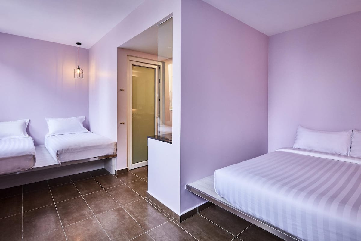 Deluxe Double Room, Multiple Beds | In-room safe, desk, iron/ironing board, free WiFi