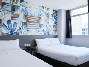 Superior Double Room, Multiple Beds | Desk, iron/ironing board (on request), free WiFi, bed sheets - ibis budget Singapore Sapphire (Singapore)