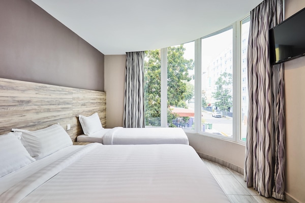 Deluxe Double Room, Multiple Beds | Iron/ironing board, free WiFi, bed sheets