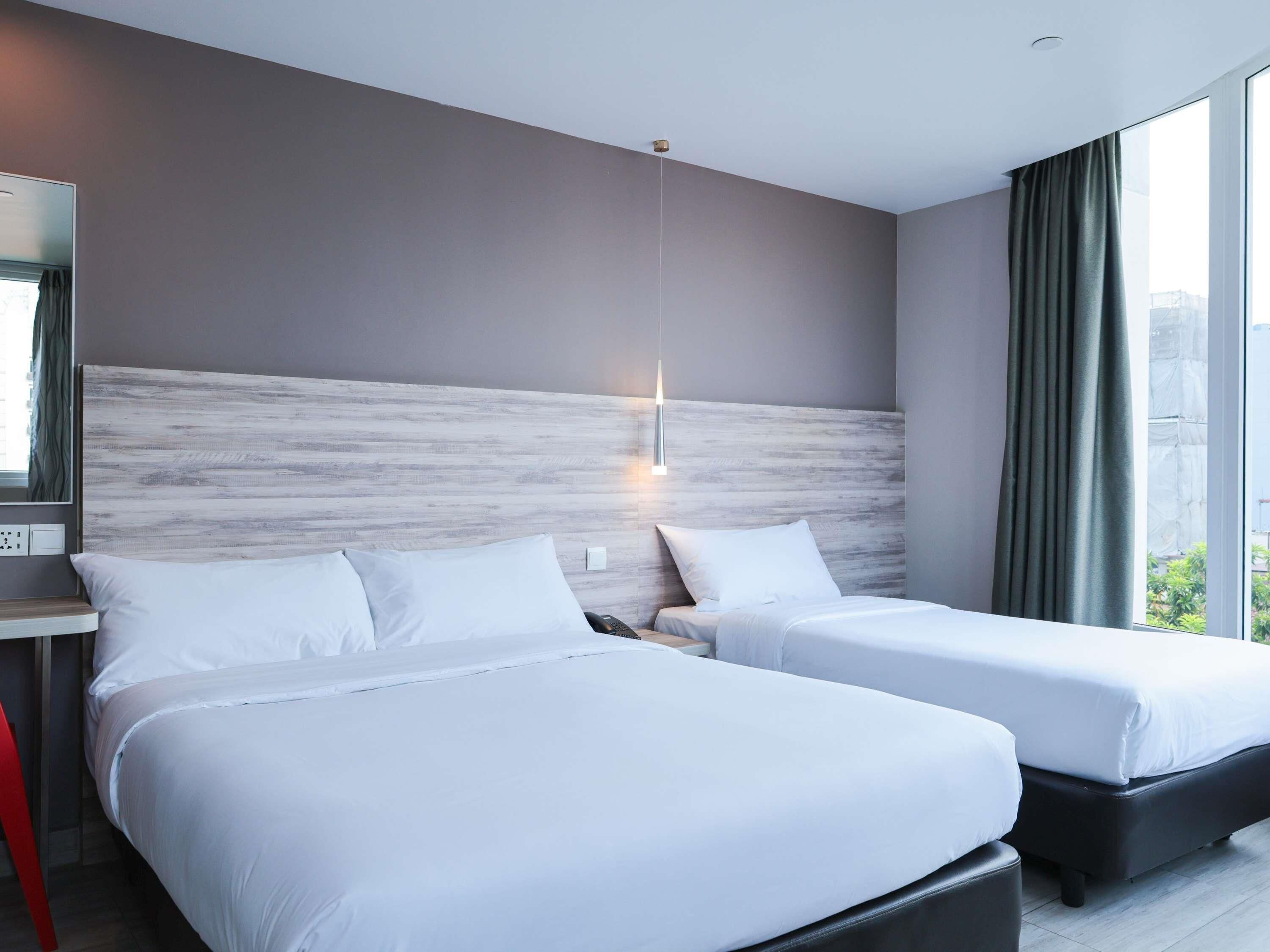 Deluxe Double Room, Multiple Beds | Iron/ironing board (on request), WiFi (free), bed sheets