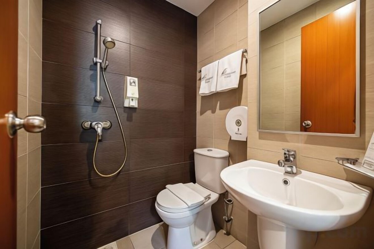 Bathroom | Shower, free toiletries, hair dryer, towels