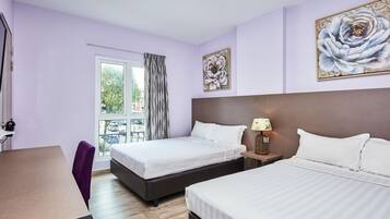 Superior Double Room, 2 Double Beds | Desk, iron/ironing board, free WiFi, bed sheets
