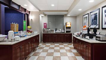 Free daily buffet breakfast