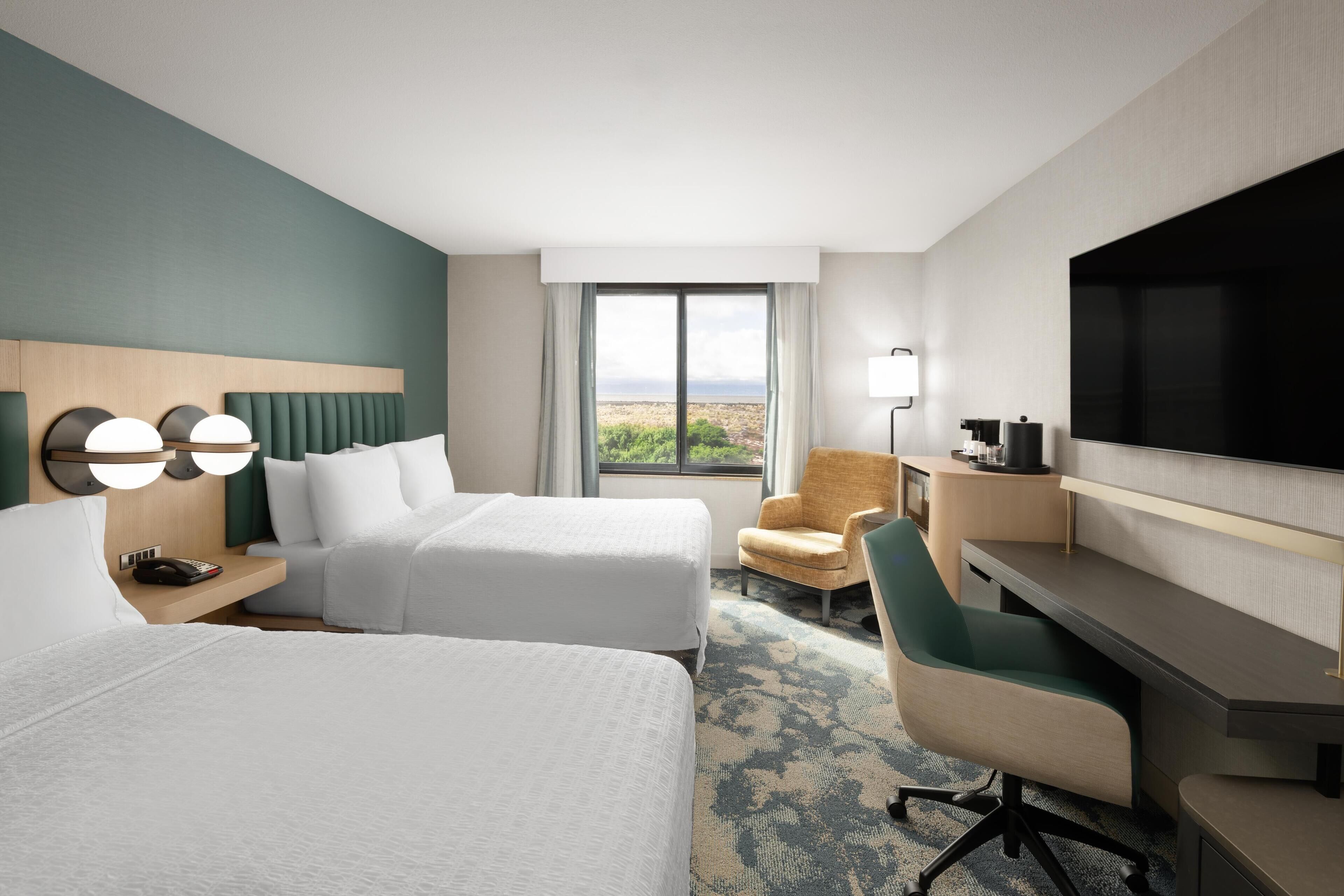 Standard Room, 2 Queen Beds | Desk, blackout drapes, soundproofing, iron/ironing board