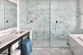 Presidential Suite, 1 Bedroom | Bathroom | Combined shower/tub, rainfall showerhead, designer toiletries at The Nines, a Luxury Collection Hotel, Portland