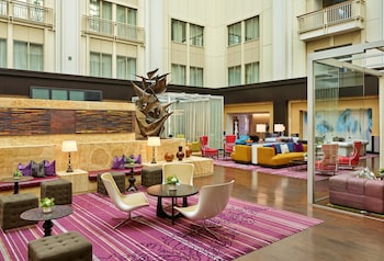 Hotel entrance and lobby at The Nines, a Luxury Collection Hotel, Portland