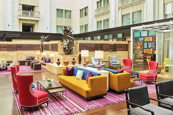 50-inch flat-screen TV with cable channels, TV, iPod dock at The Nines, a Luxury Collection Hotel, Portland