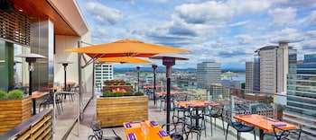 Rooftop terrace at The Nines, a Luxury Collection Hotel, Portland
