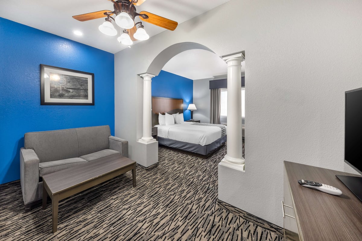 Suite, 1 King Bed, Non Smoking, Refrigerator & Microwave | Desk, iron/ironing board, rollaway beds, free WiFi