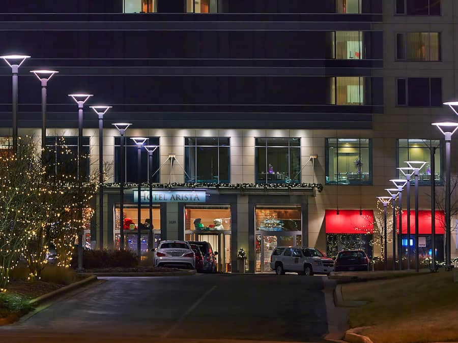 Front of property - evening/night