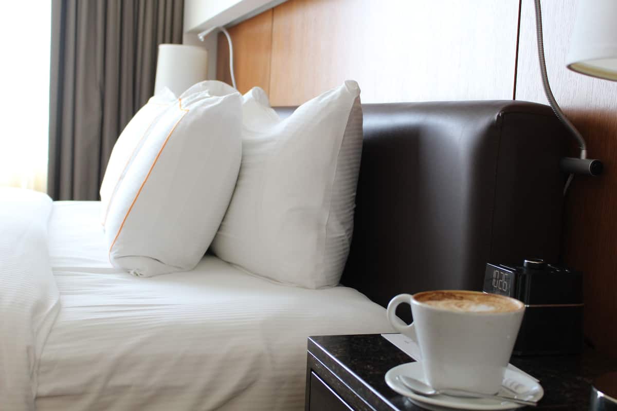 Premium bedding, down comforters, pillowtop beds, in-room safe