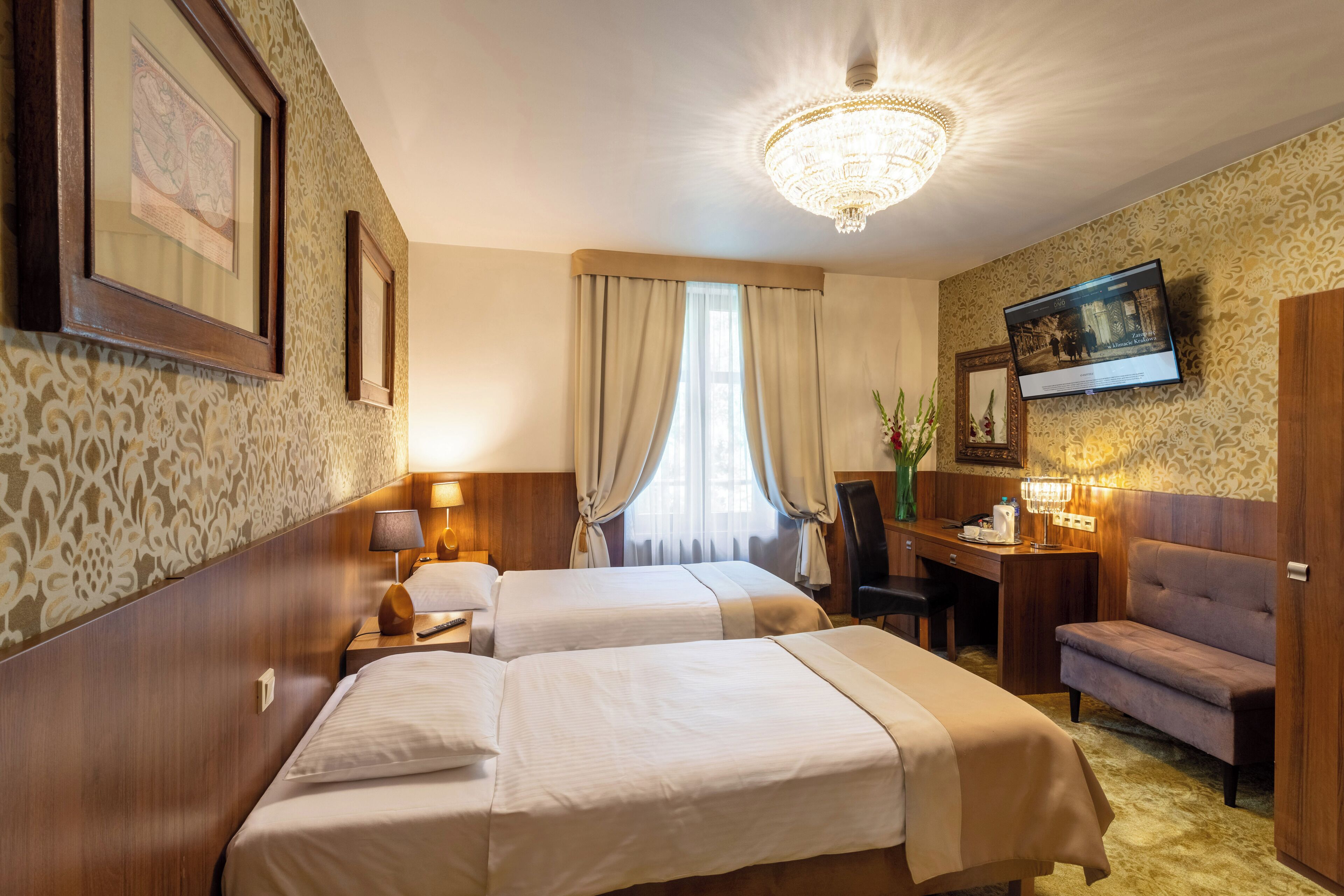 standard double or twin room | in-room safe, desk, iron/ironing board, cots/infant beds