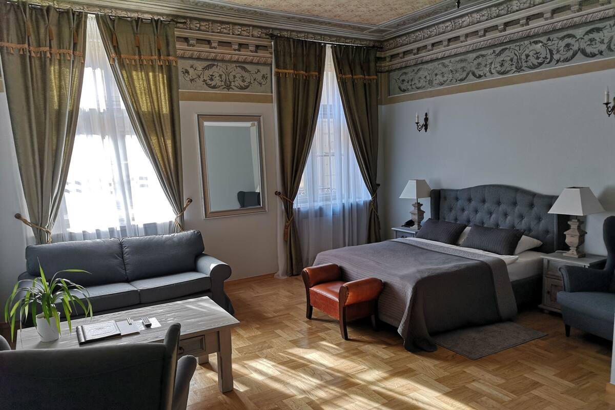Desk, iron/ironing board (on request), cribs (free), WiFi (free)