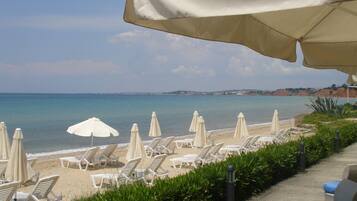 On the beach, beach bar