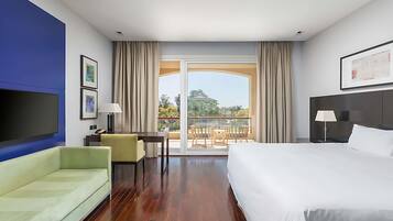 Ropa de cama de alta calidad y minibar