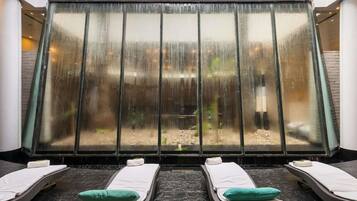 Sauna, tina de hidromasaje y baño turco o hammam