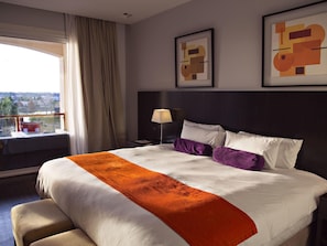Premium bedding, minibar, in-room safe, desk