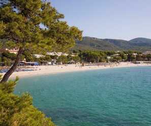 Una playa cerca, windsurf