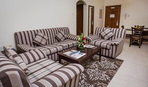 Suite, 2 Bedrooms | Living area | LED TV - Arabian Dreams Deluxe Hotel Apartments (Dubai)