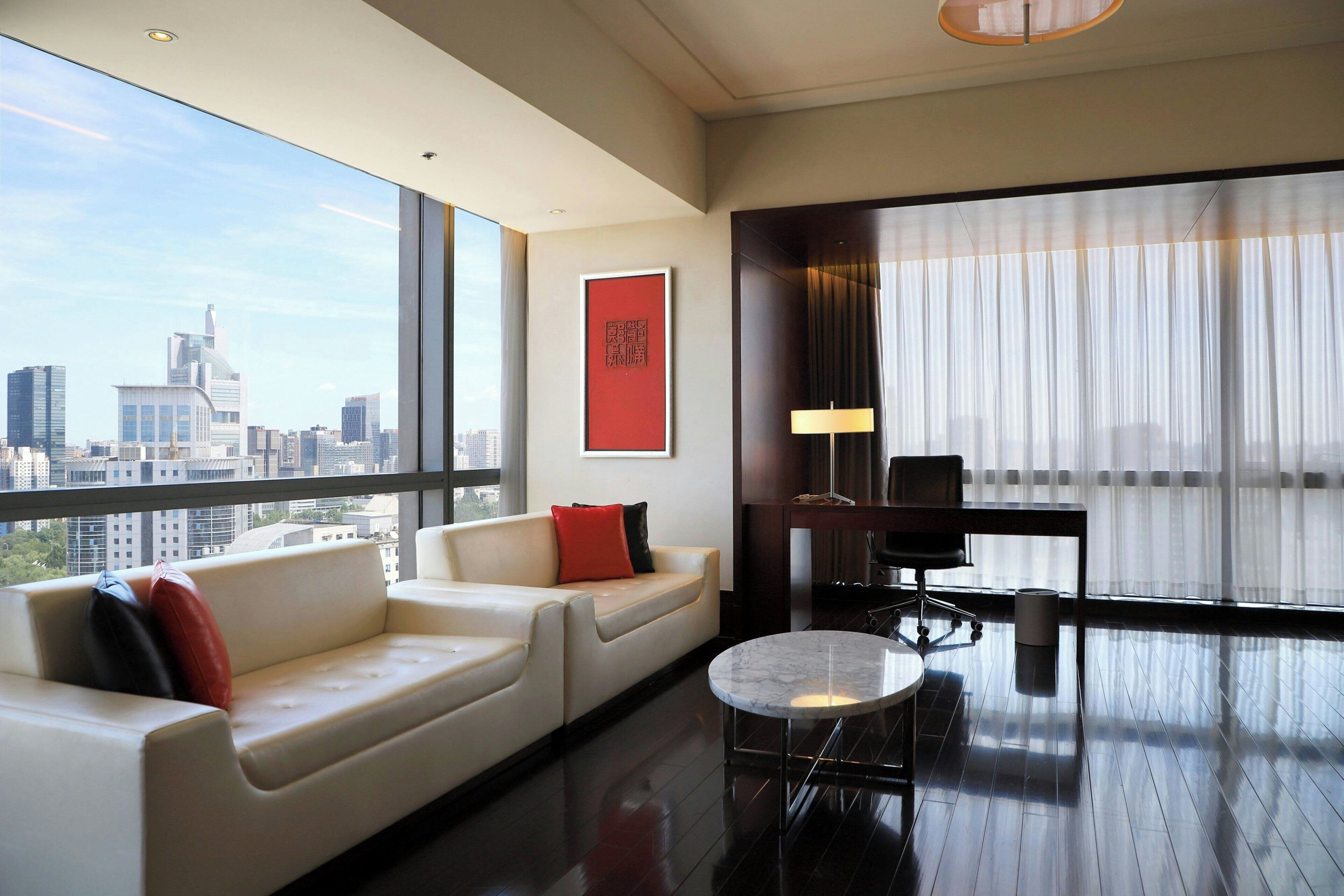 42-inch flat-screen tv with cable channels, tv, ipod dock