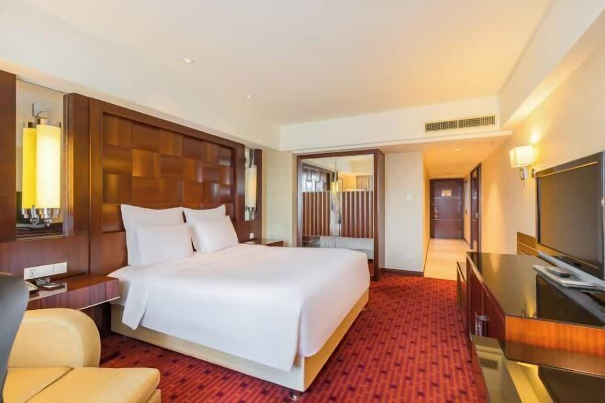 1 slaapkamer, luxe beddengoed, donzen dekbedden, een minibar