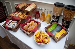 Free daily self-service breakfast 