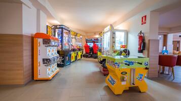 Enjoy games and fun in this lively space with arcade games and a foosball table.