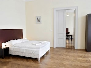 1 bedroom, in-room safe, iron/ironing board, free cribs/infant beds