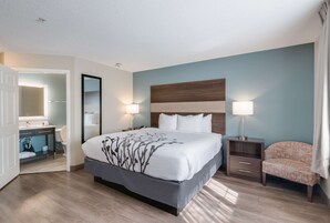 Suite, 1 cama de matrimonio grande, no fumadores | Escritorio, cortinas opacas, tabla de planchar con plancha y wifi gratis