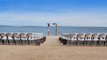 Outdoor wedding area