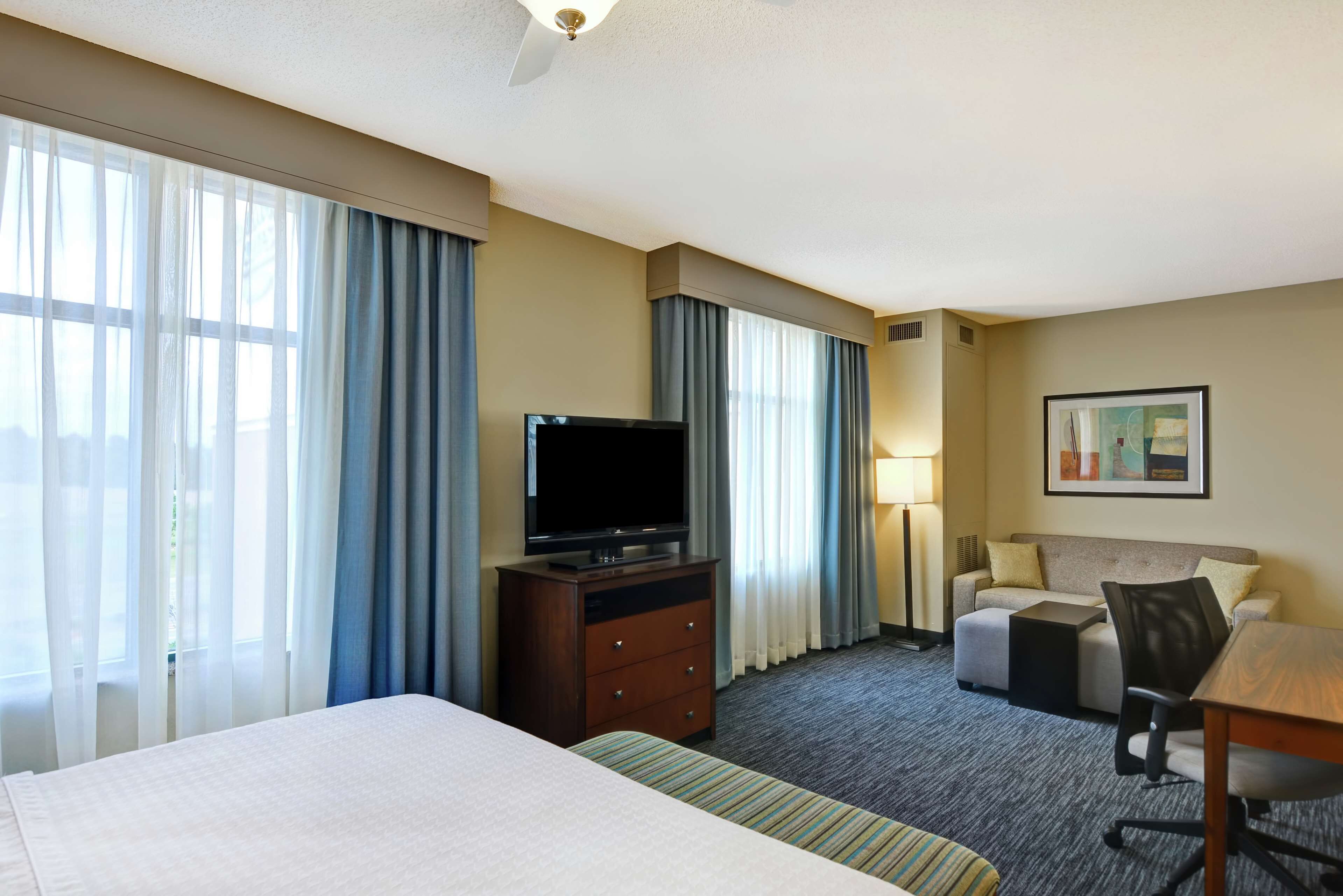 blackout curtains, iron/ironing board, free wifi, bed sheets