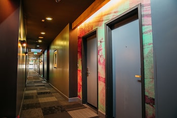 Hallway at BLVD Hotel and Studios Universal-Hollywood, an Ascend Collection Hotel