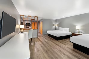 Basic Room, Multiple Beds, Non Smoking | Premium bedding, desk, iron/ironing board, cots/infant beds
