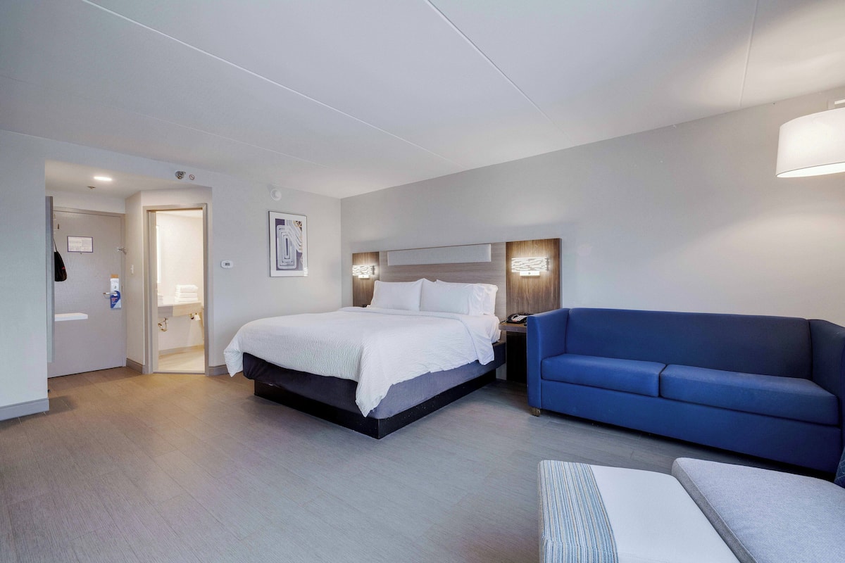 Suite, 1 King Bed with Sofa bed | Desk, laptop workspace, blackout drapes, iron/ironing board