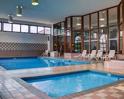 Indoor pool, open 9:00 AM to 11:00 PM, sun loungers