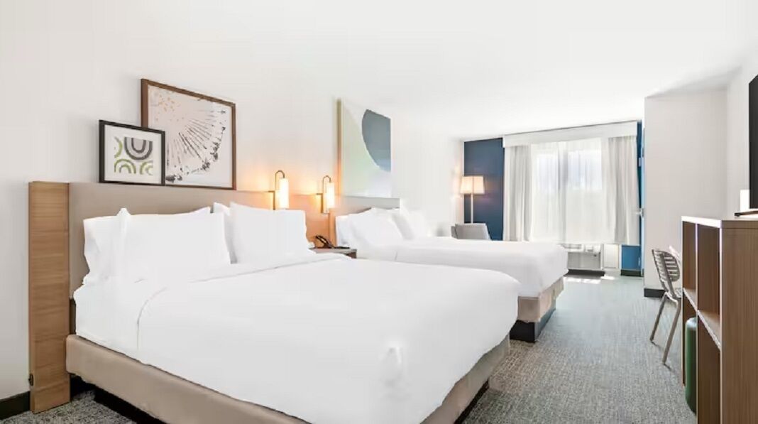 In-room safe, desk, laptop workspace, blackout drapes