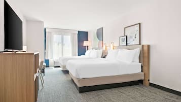Room, 2 Queen Beds (Wet Bar) | In-room safe, desk, laptop workspace, blackout drapes