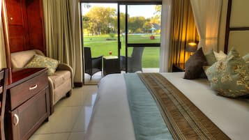 Standard Double Room - River Facing | Hochwertige Bettwaren, Pillowtop-Betten, Minibar, Zimmersafe