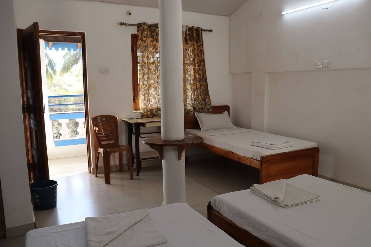 Individually furnished, desk, laptop workspace, blackout drapes