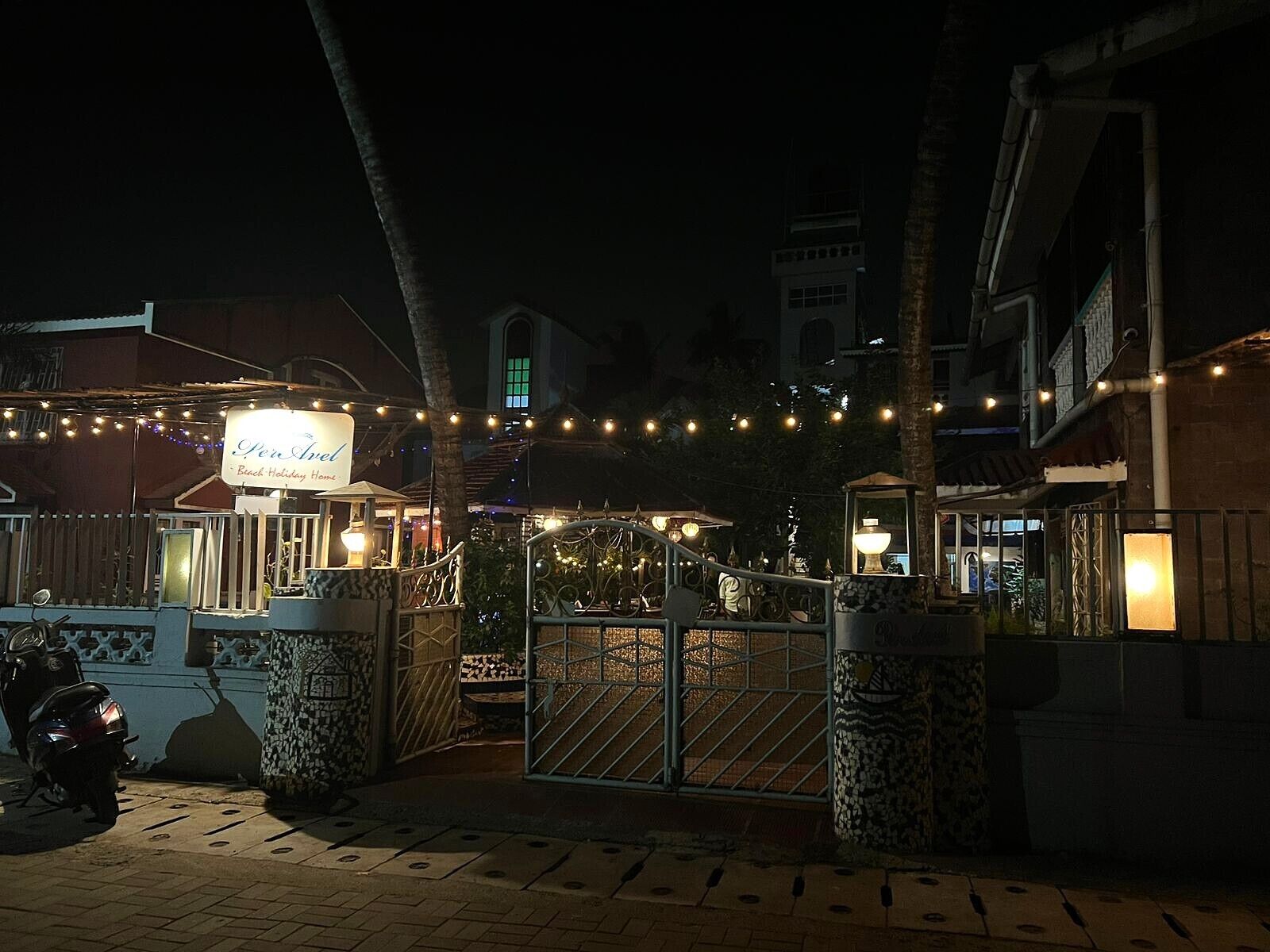 Front of property – evening/night