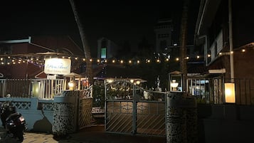Front of property – evening/night