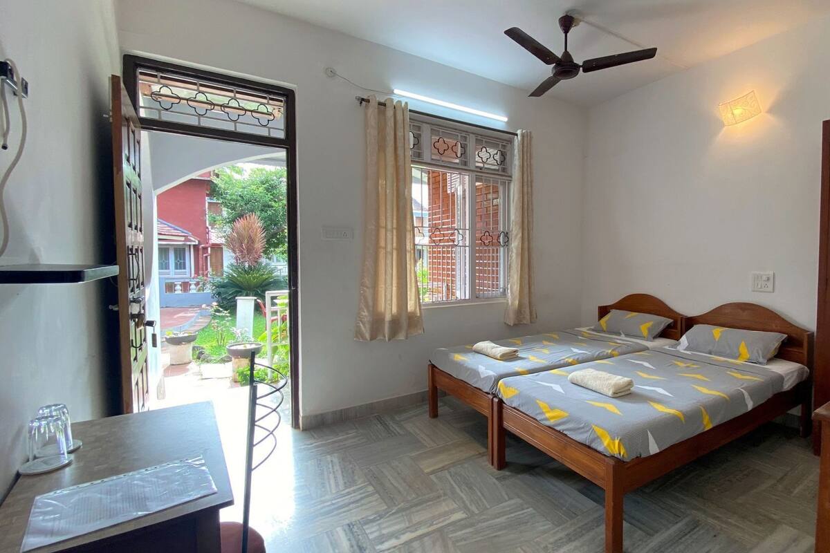 Individually furnished, desk, laptop workspace, blackout drapes