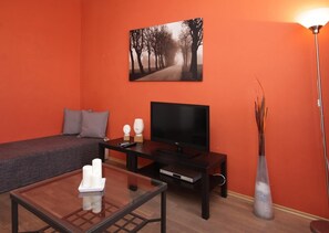 TV de tela plana, DVD player