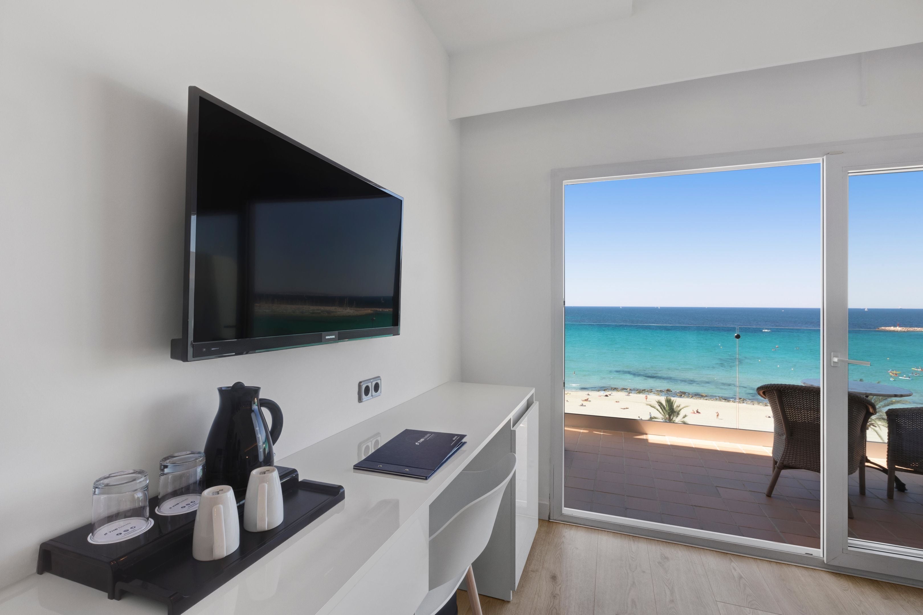 Doppia Superior, balcone, vista mare | Interni