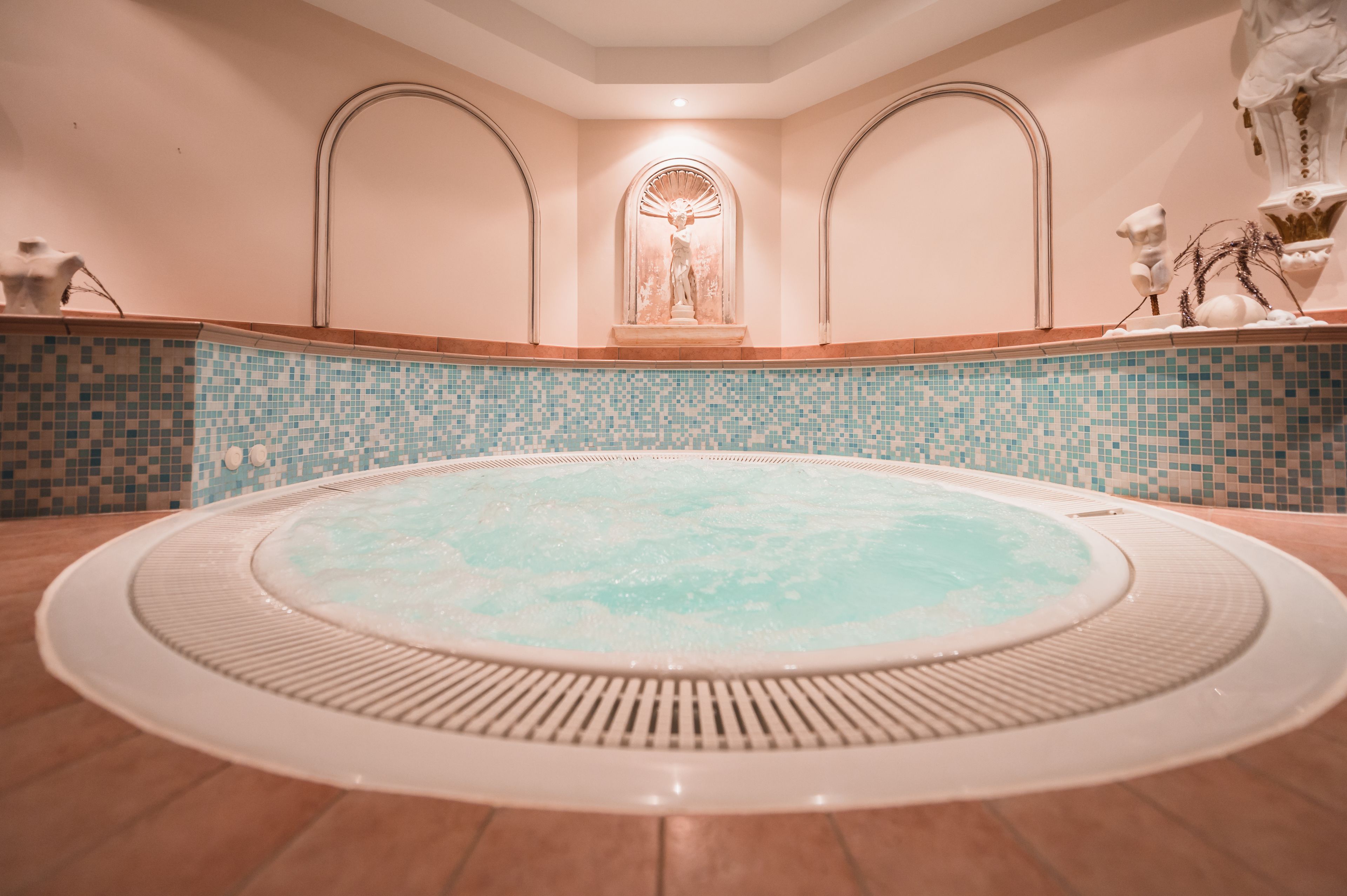 Sauna, hot tub, steam room