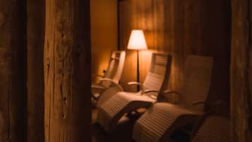 Sauna, tina de hidromasaje y baño de vapor